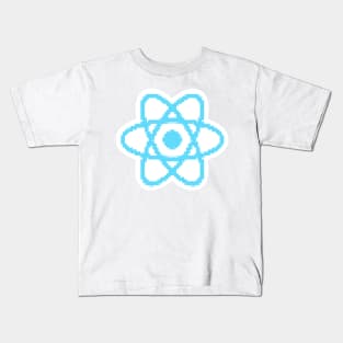 Pixel React JS logo Kids T-Shirt